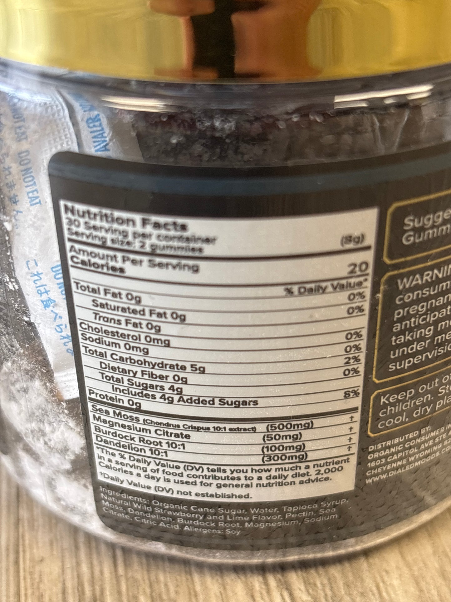 Dialed moods sea moss gummies