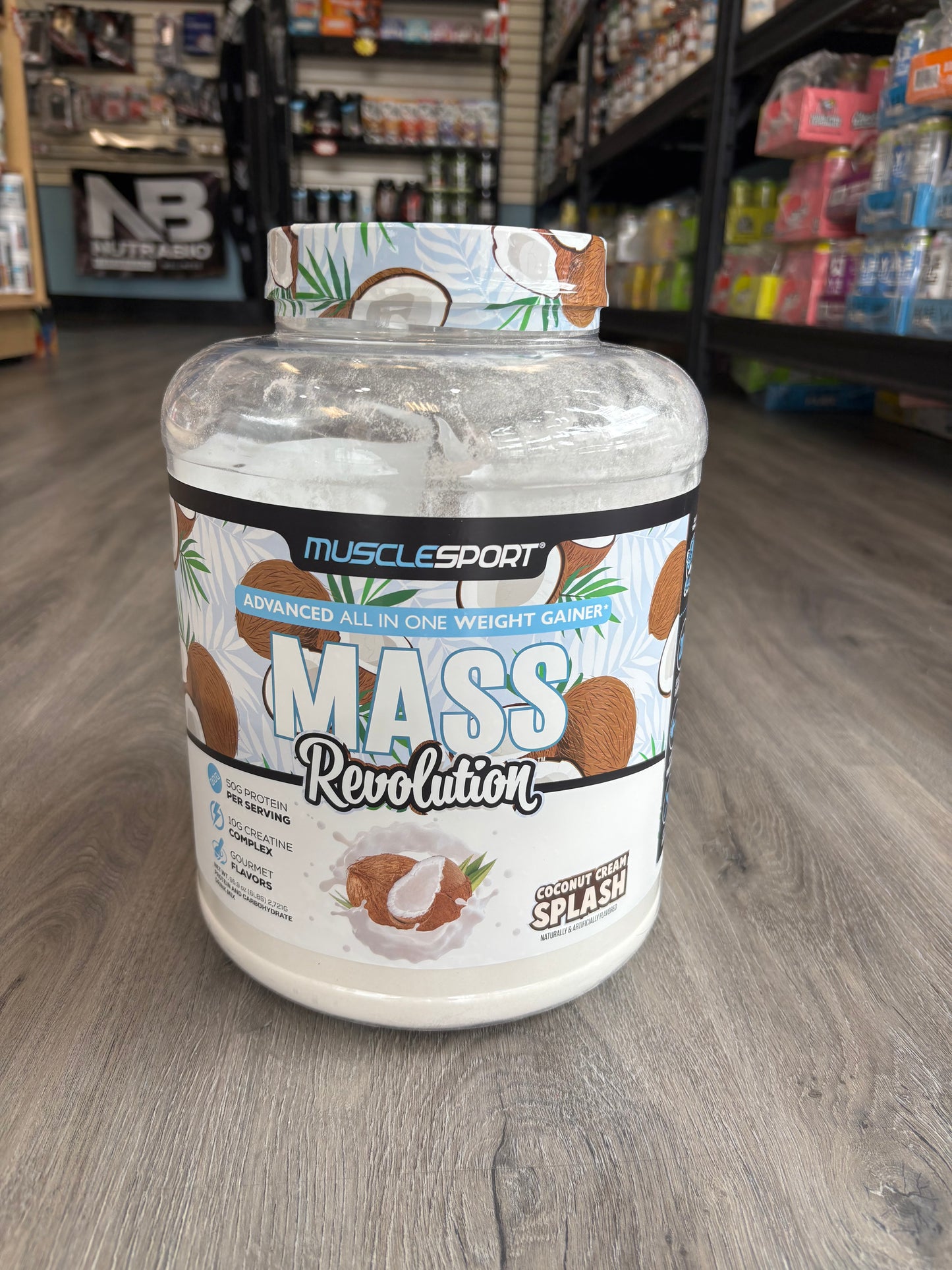 Musclesport mass revolution 6lb strawberry bananna