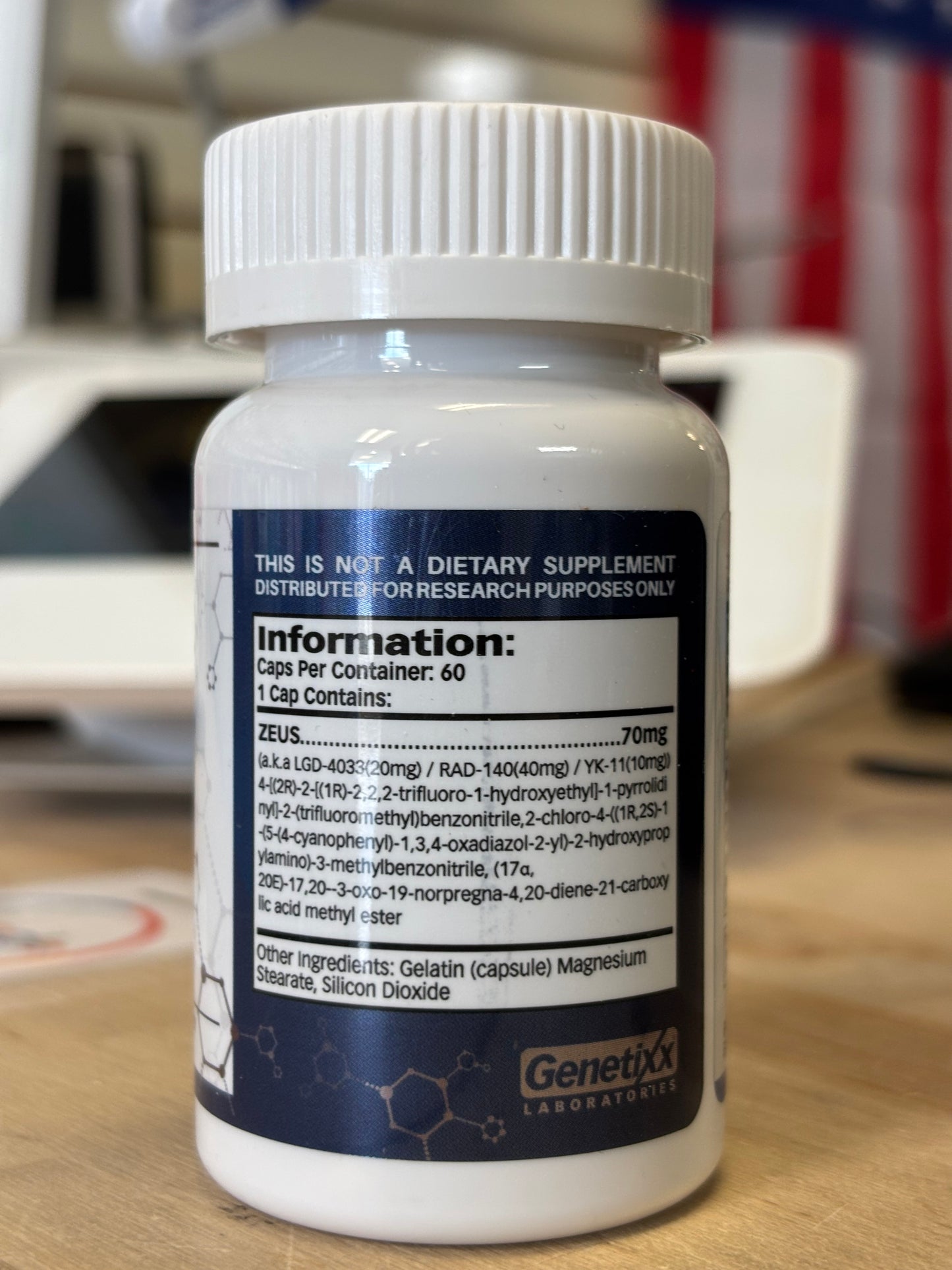Genetixx labroratories Zeus Stack (LGD4033/RAD140/YK11)