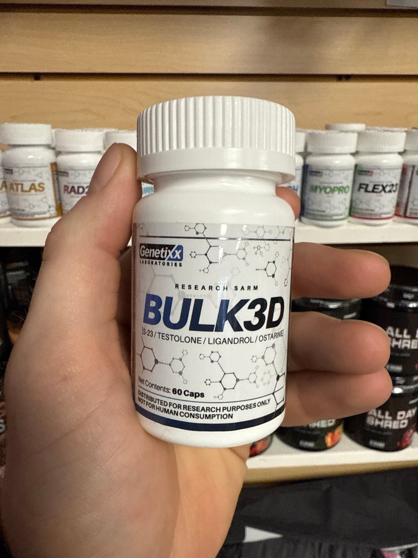 Genetixx labroratories Bulk3d (s-23, testolone, ligandrol, ostarine)