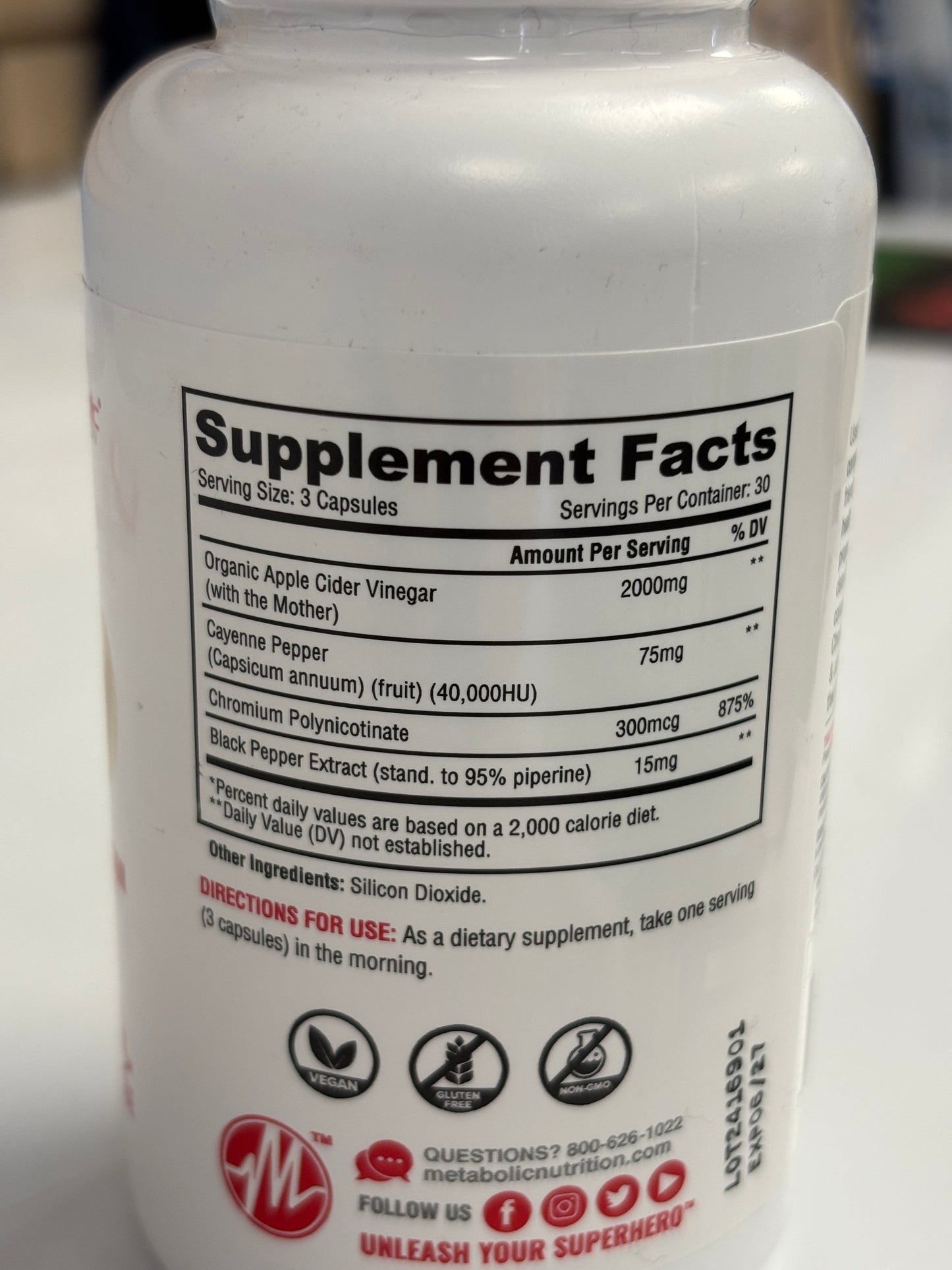 Metabolic Apple Cider Vinegar 90ct