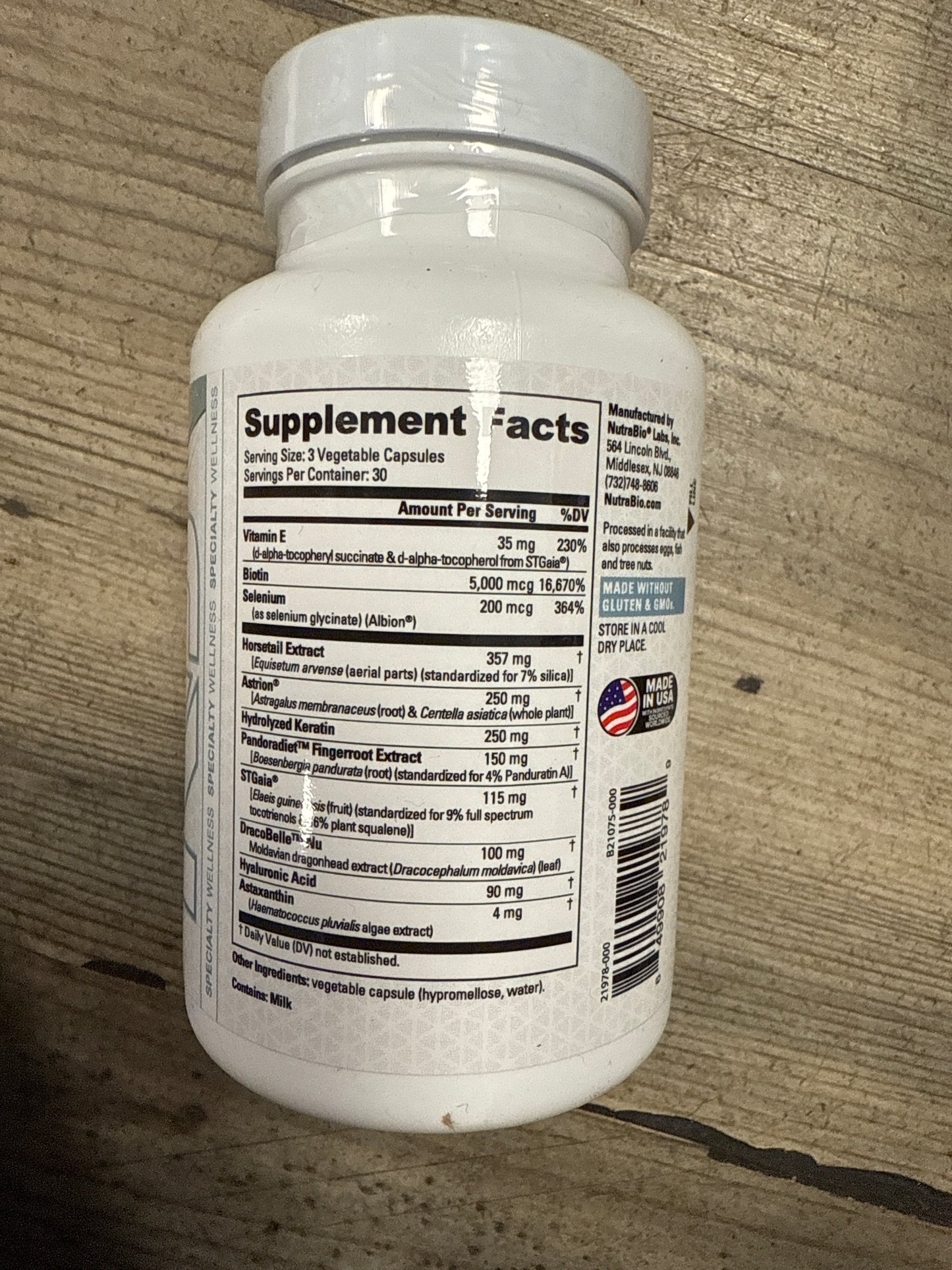 Nutrabio Hair Skin Nails