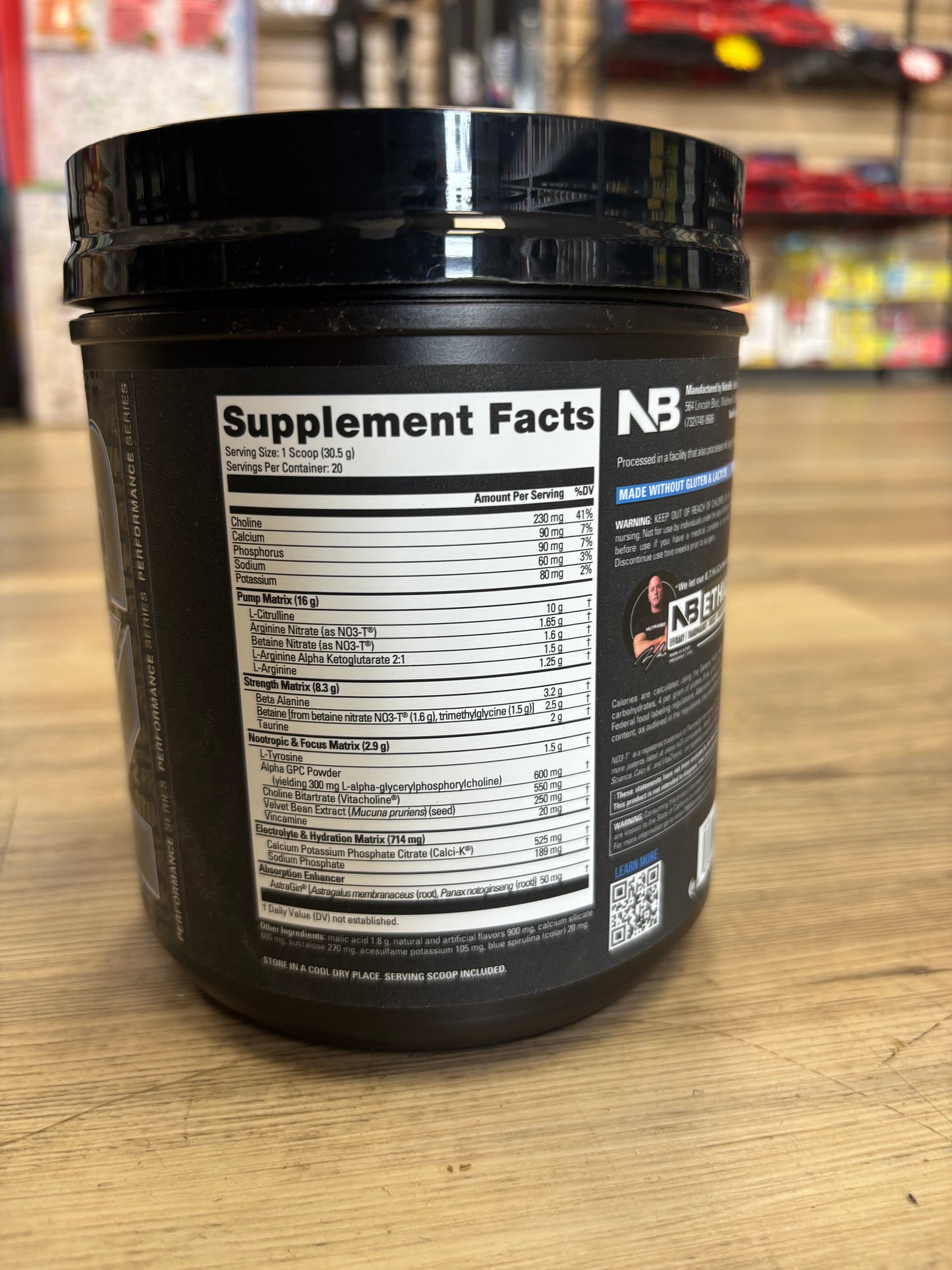 Nutrabio Stim Free Pre