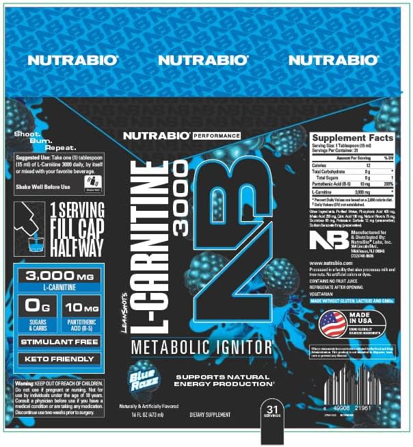 Nutrabio L-Carnitine 3000