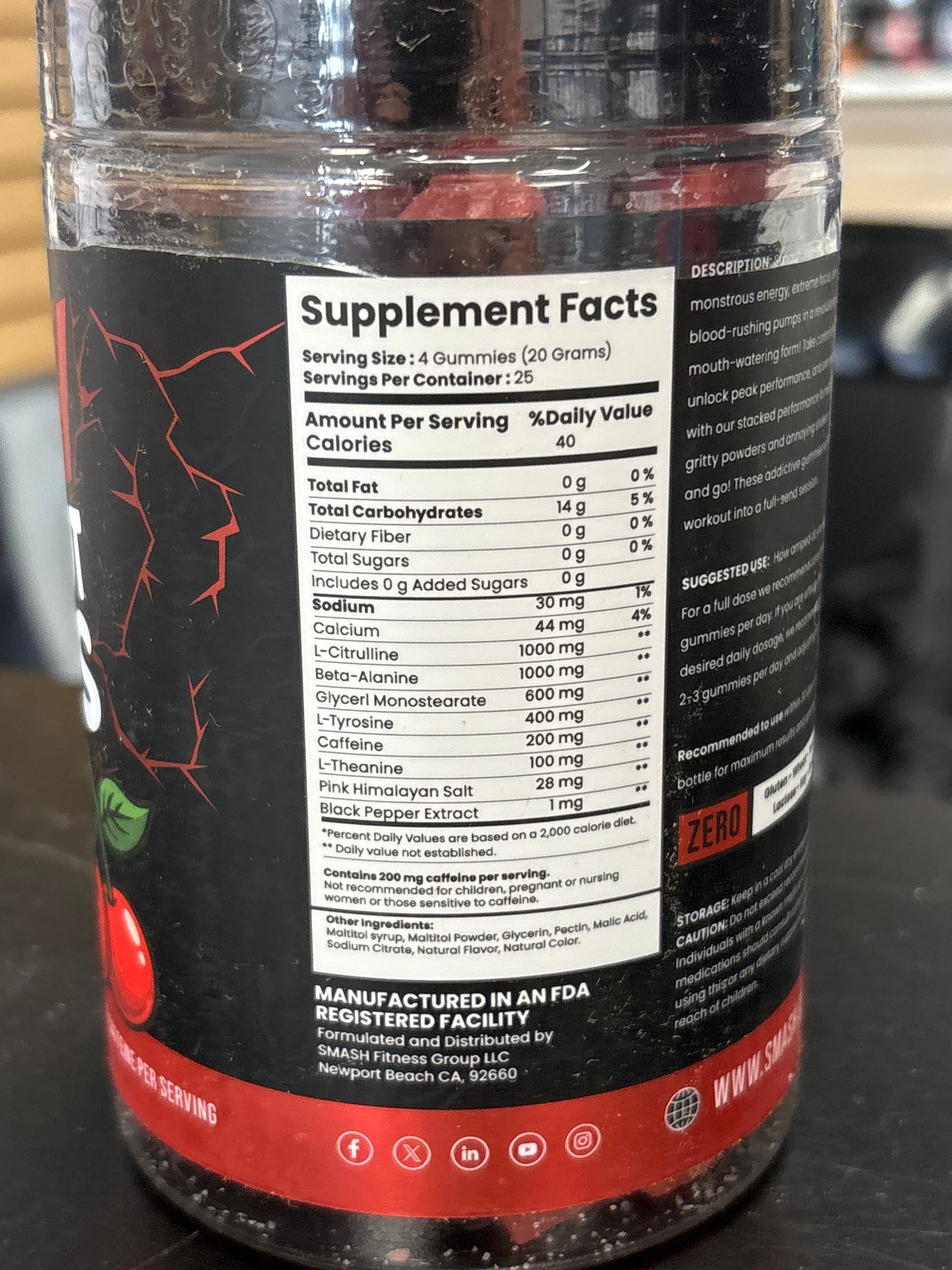 Smash Preworkout Gummies