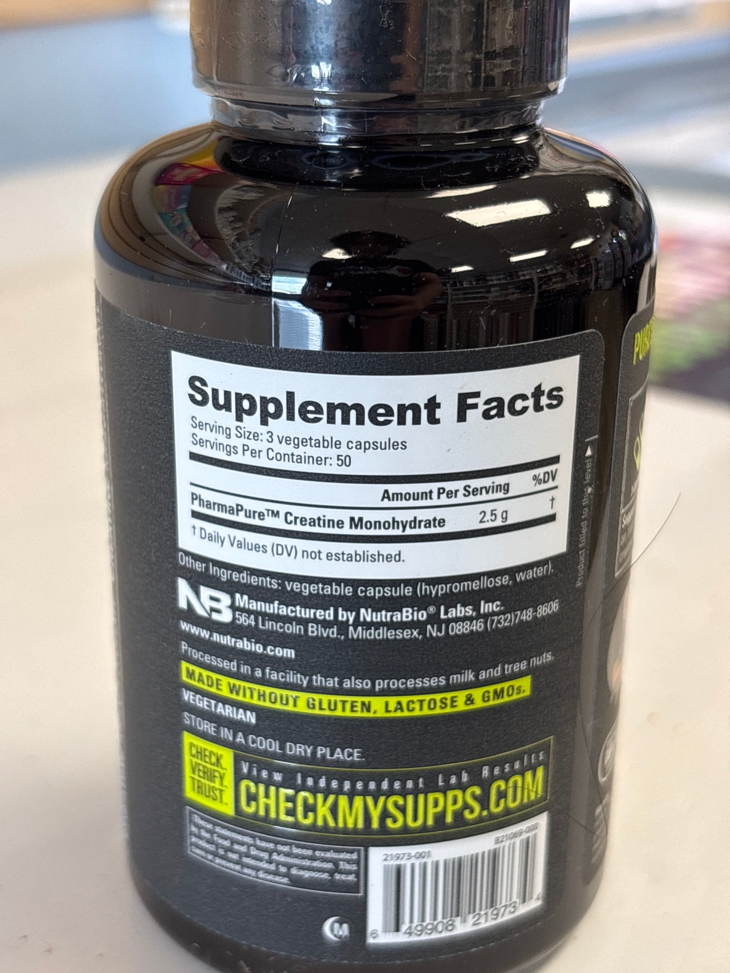 NutraBio Micronize Creatine Monohydrate