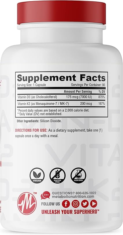 Metabolic Nutrition D3 K2