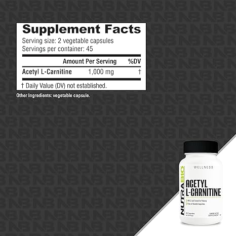 Nutrabio Acetyl L Carnitine