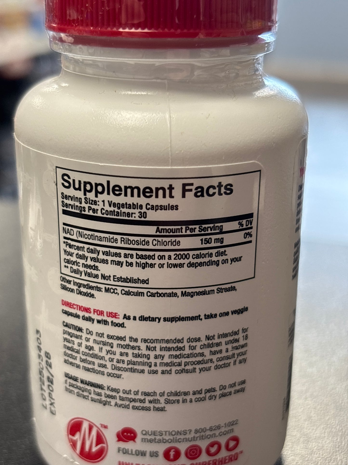 Metabolic Nutrition NAD Daily