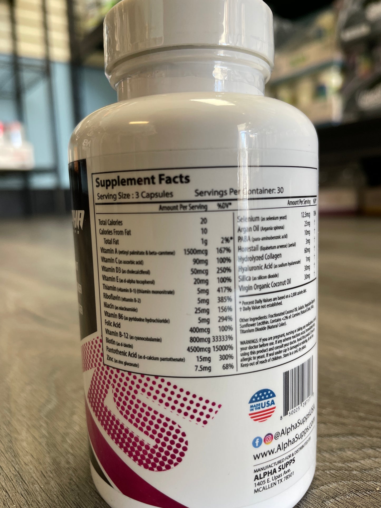 Alpha Supps Hair Skin & Nails