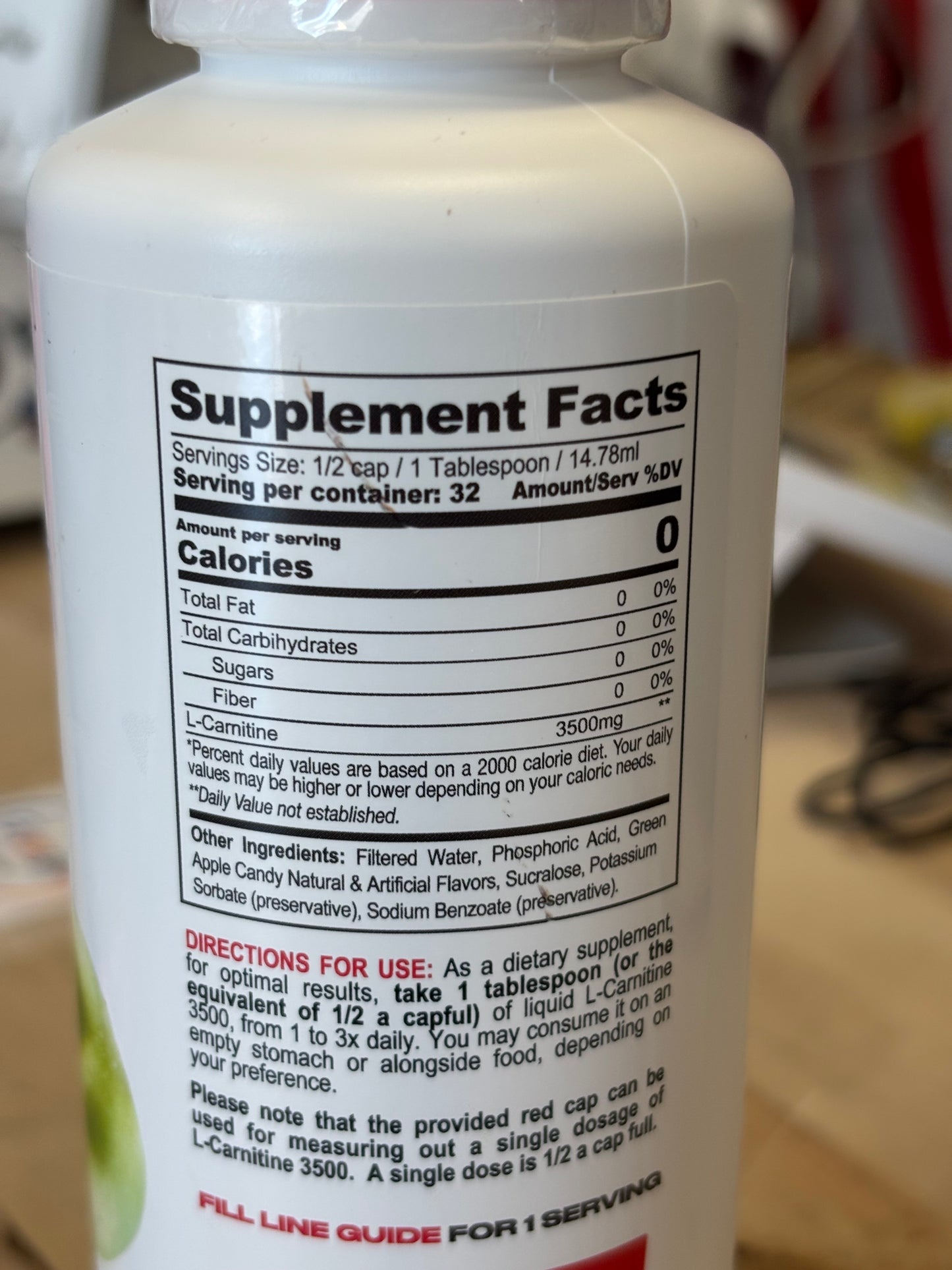Metabolic Nutrition L-carnitine 3500