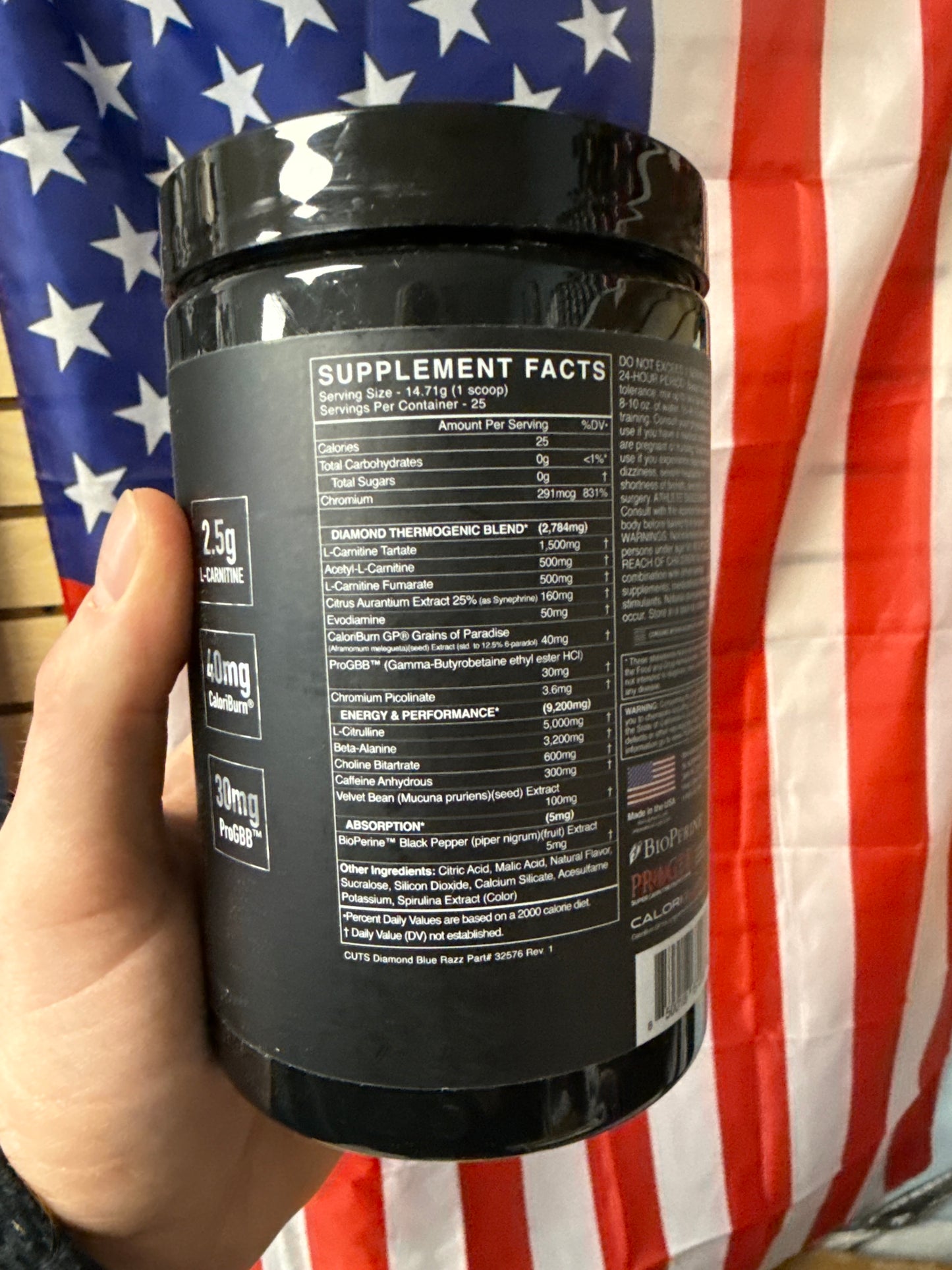 Blackmarket cuts dismond thermogenic pre workout