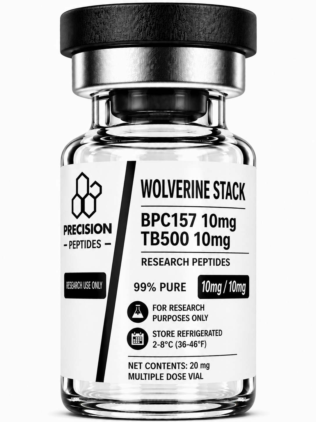 Precision peptides wolverine bpc157/tb500 10mg/10mg