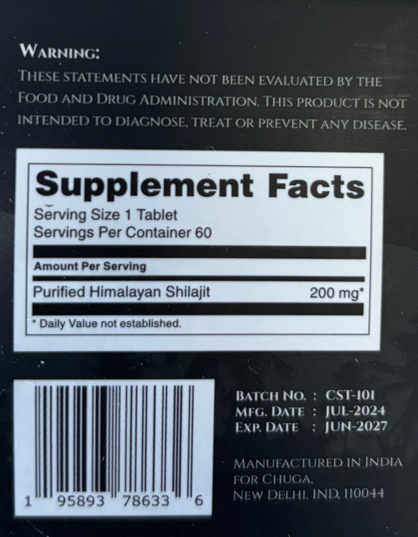 Shilajit Tabs 60ct