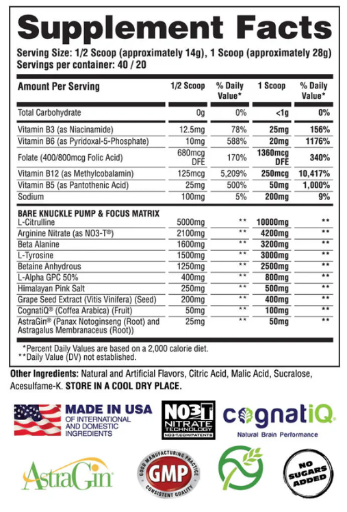 Apollon Nutrition Bare Knuckle
