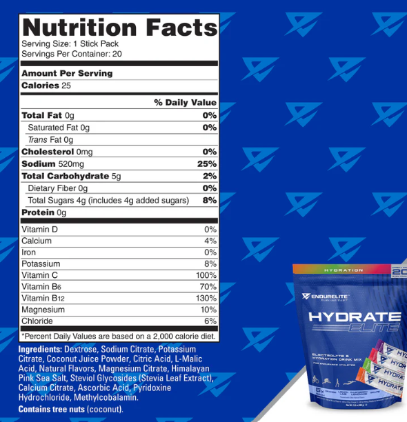 Hydrate Elite Electrolyte Powder
