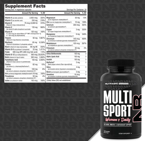 Nutrabio Multi Sport Womens Daily