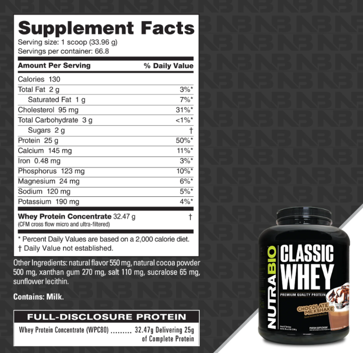 Nutrabio Classic Whey 5lb