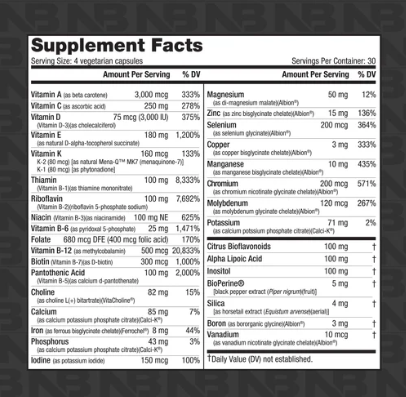 Nutrabio Mens Sport Multi