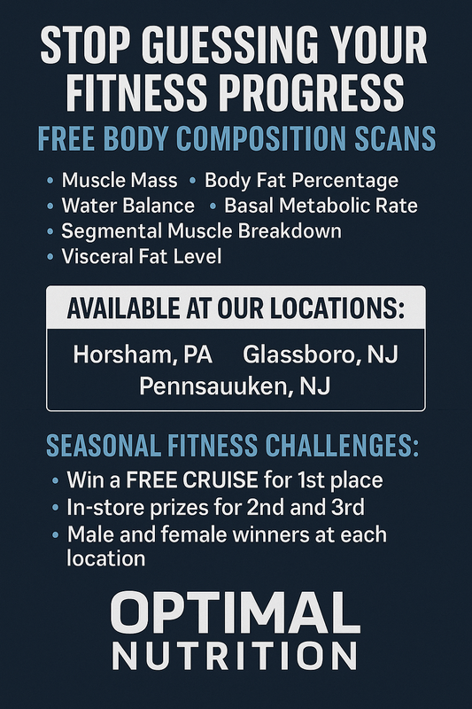 Stop Guessing Your Fitness Progress: Use Our Free Body Composition Scanners at Optimal Nutrition