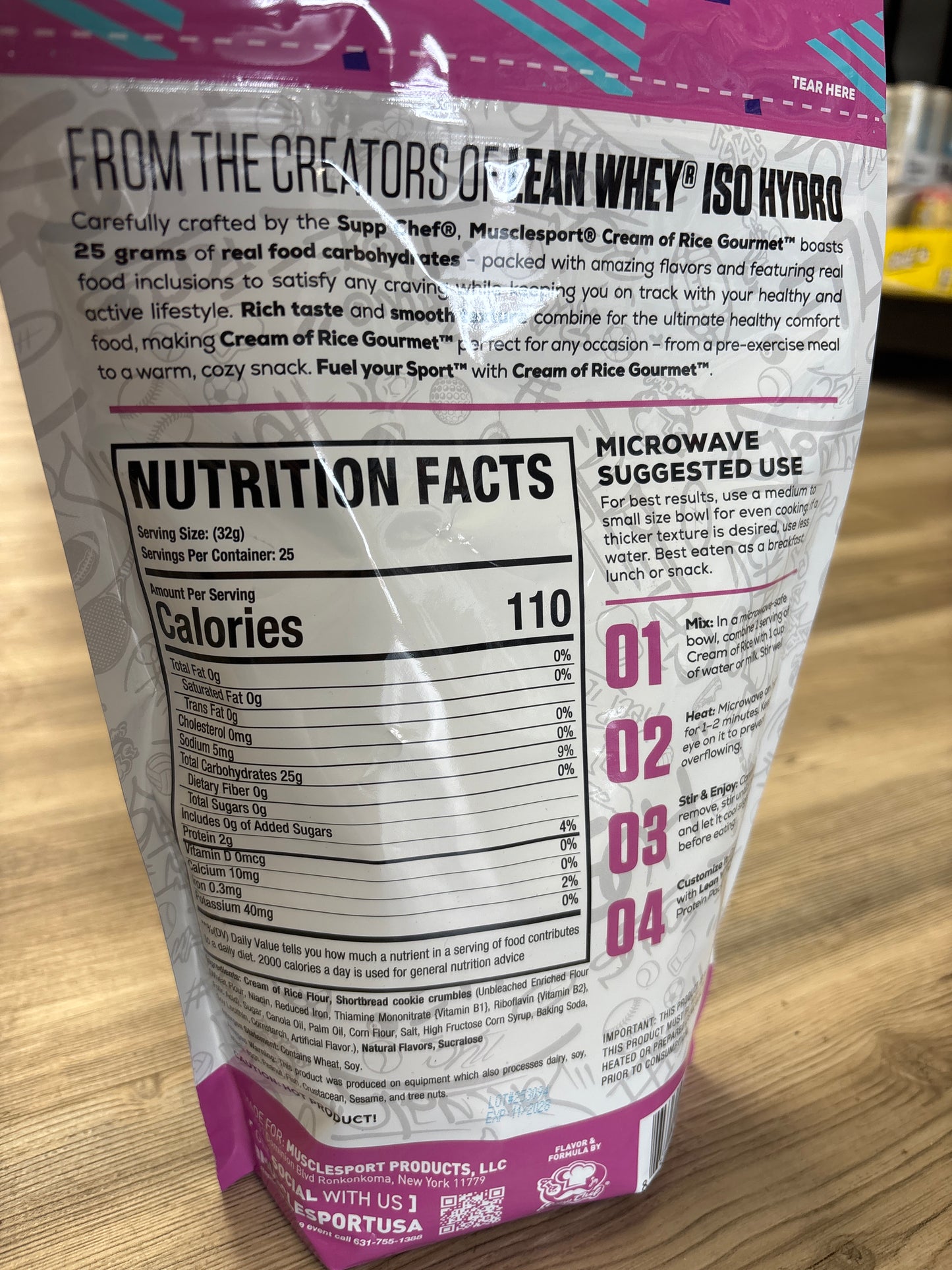 Musclesport cream of rice