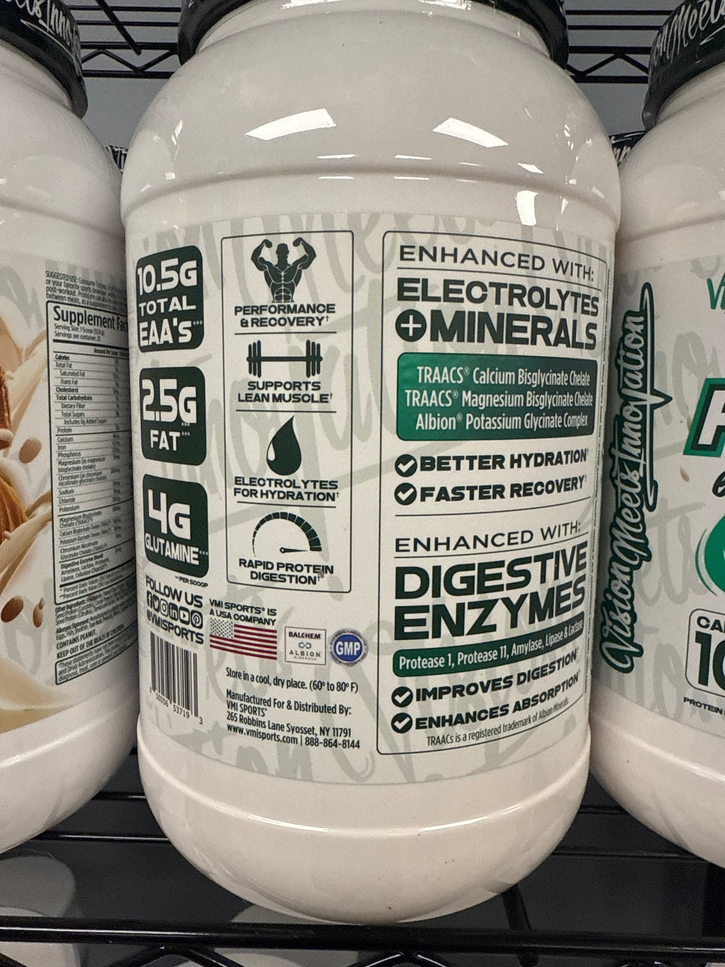 Vmi natural protolyte electrolytes + enzymes Plant Protein