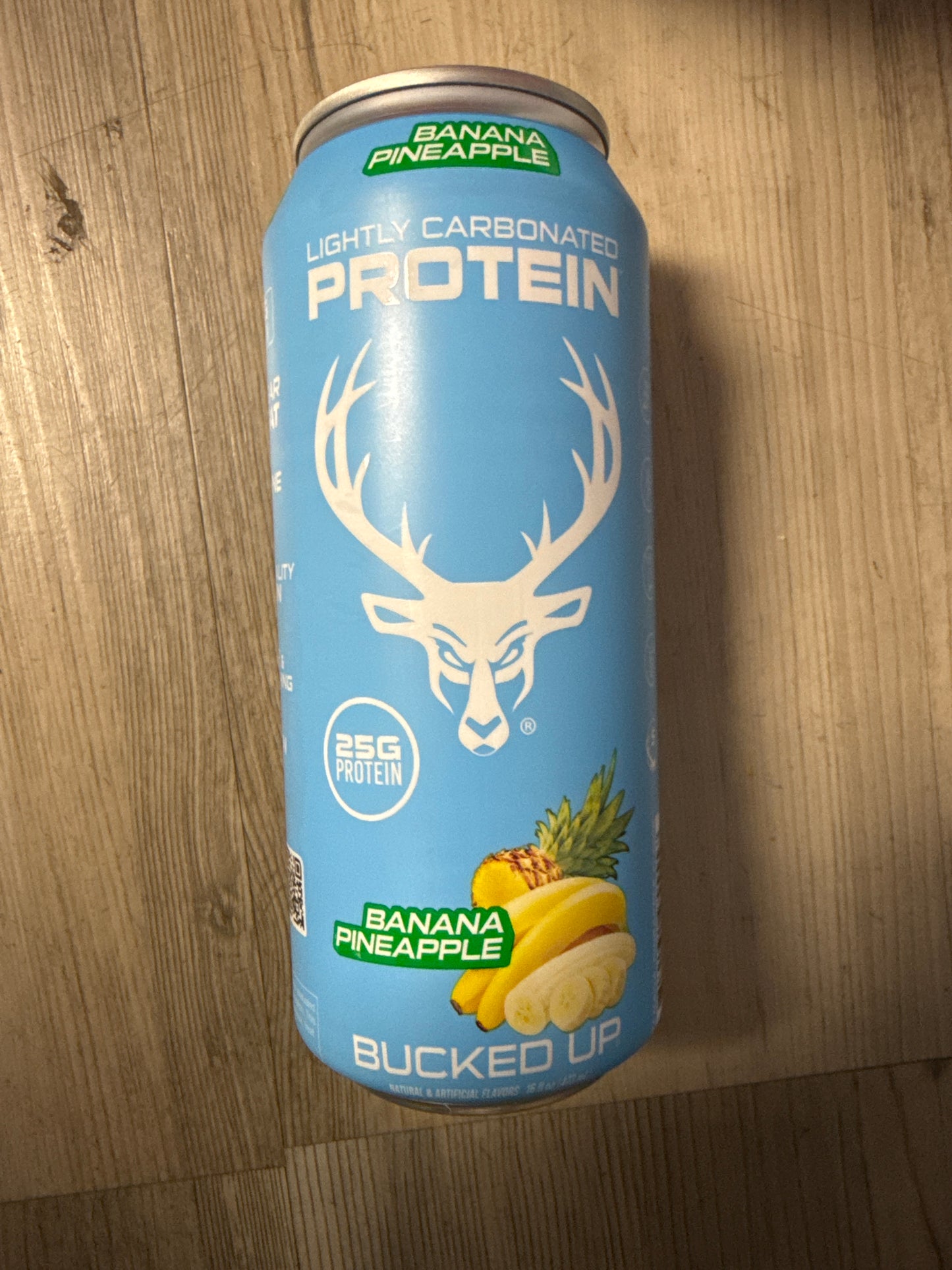 Bucked up lightly carbonated protein RTD