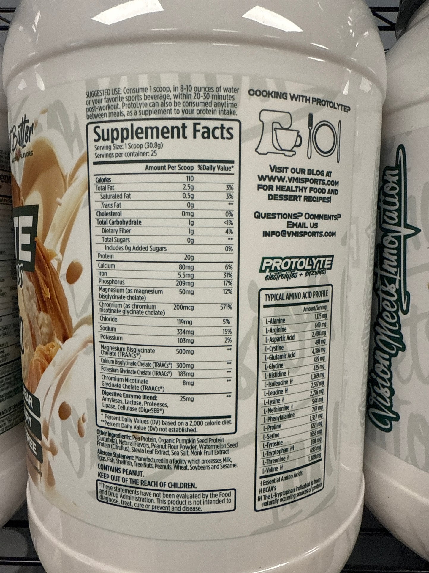 Vmi natural protolyte electrolytes + enzymes Plant Protein