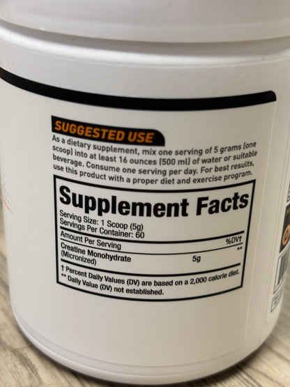 Musclesport creatine monohydrate