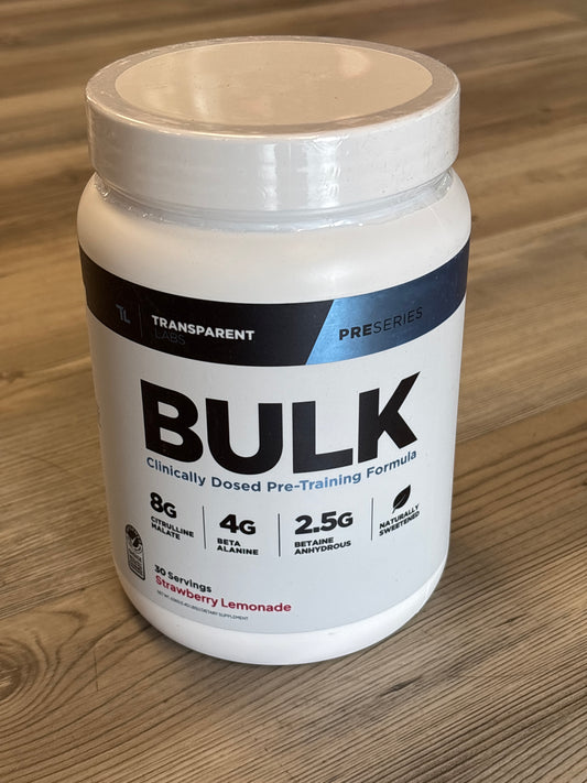 Transparent Labs Bulk