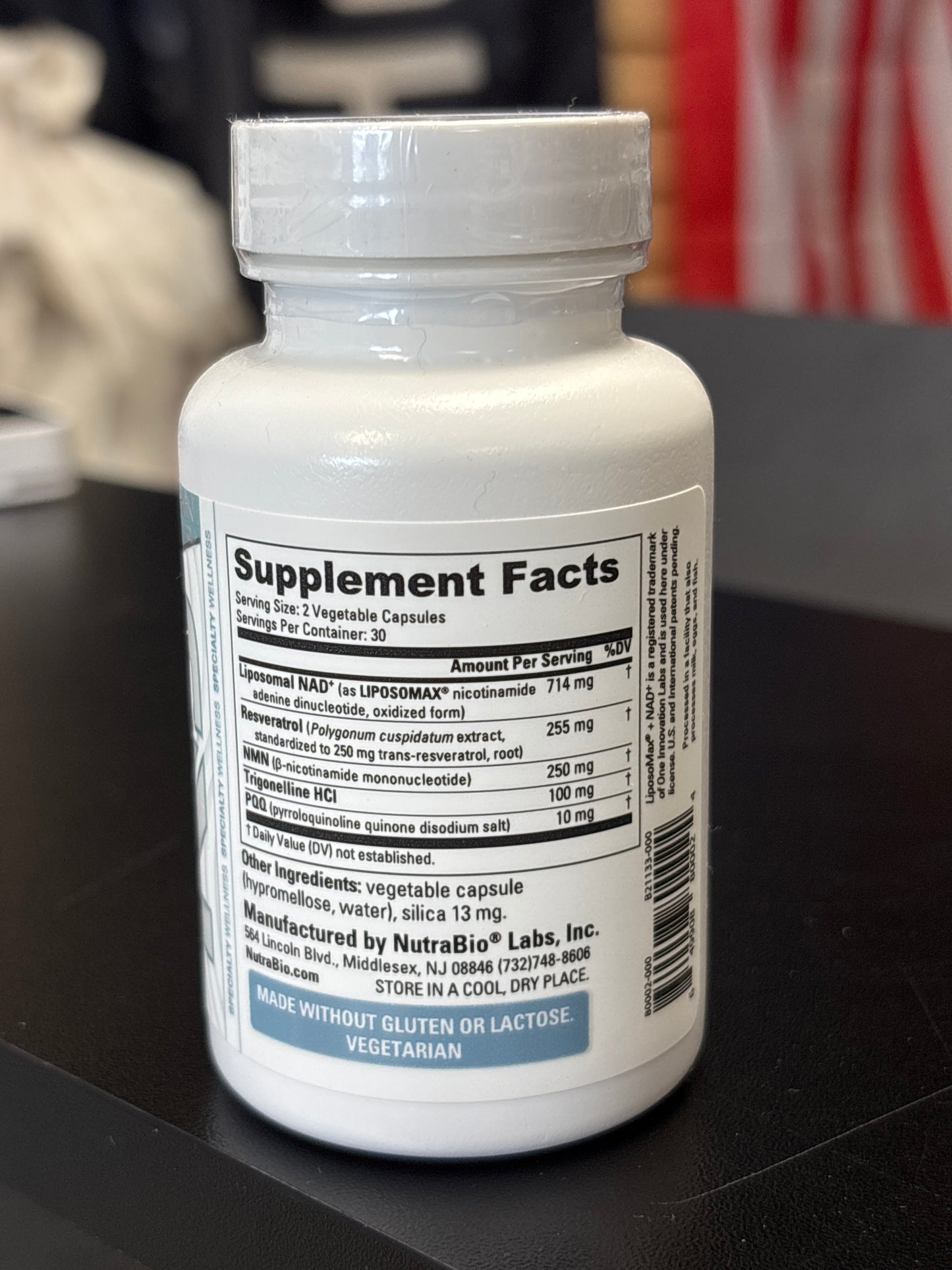 NutraBio Liposomal NAD+