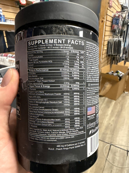 Blackmarket rule pre workout