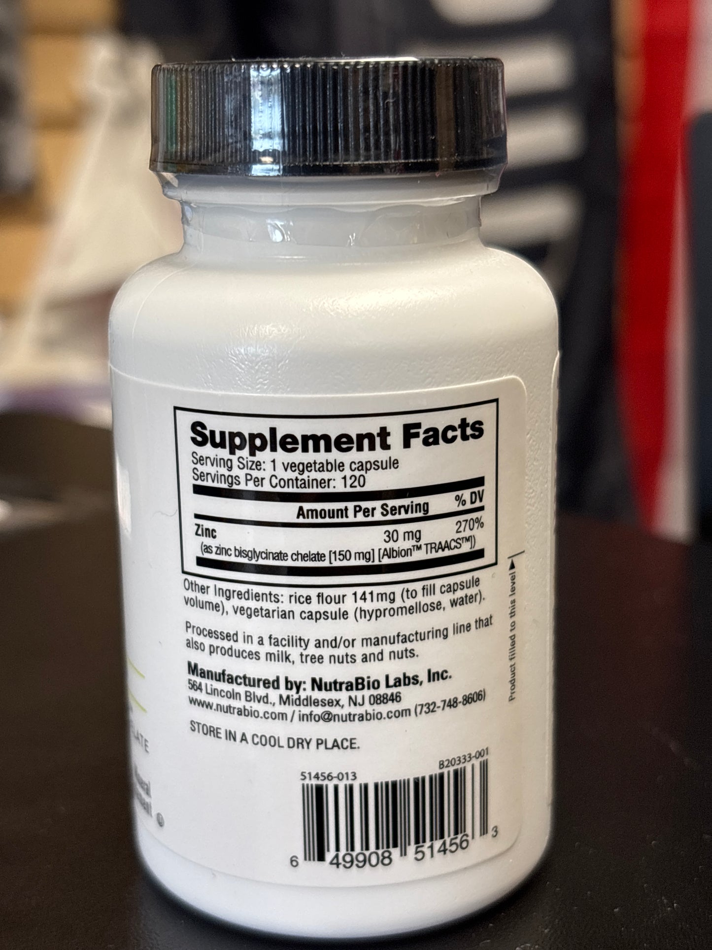 NutraBio Zinc