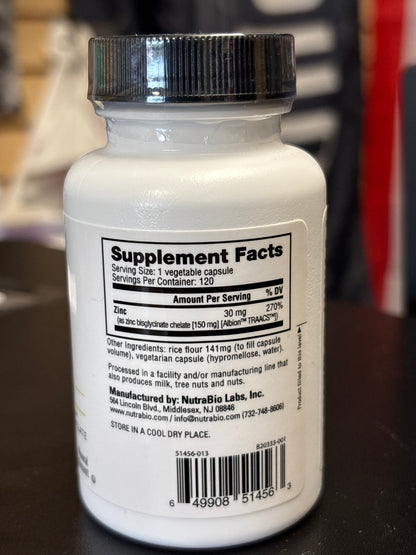 NutraBio Zinc