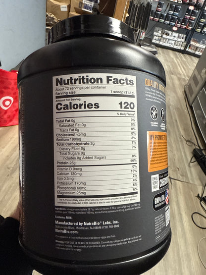 Nutrabio whey protein isolate 5lb