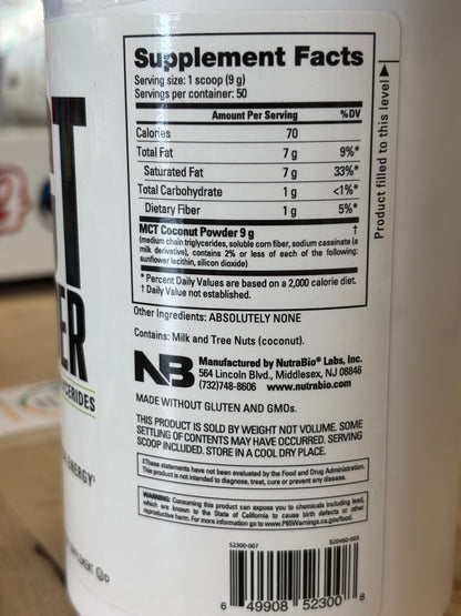 Nutrabio Mct Powder