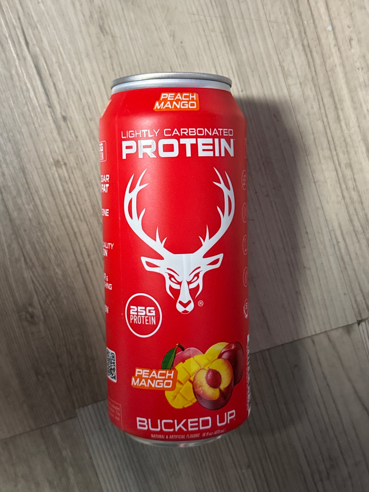Bucked up lightly carbonated protein RTD