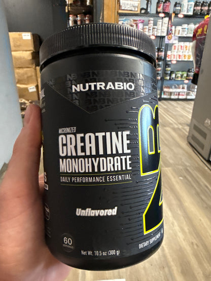 Nutrabio creatine monohydrate 60 servings