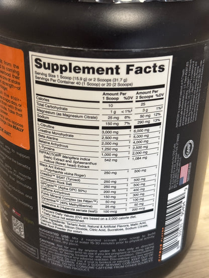 Bucked Up Black Ant Pre-Workout