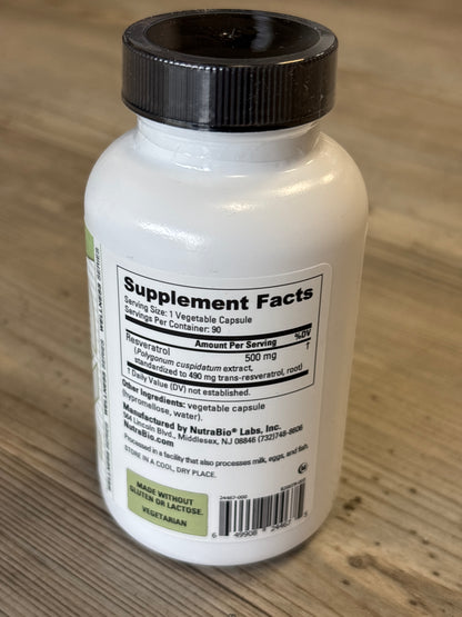 NutraBio Resveratrol 90 capsule
