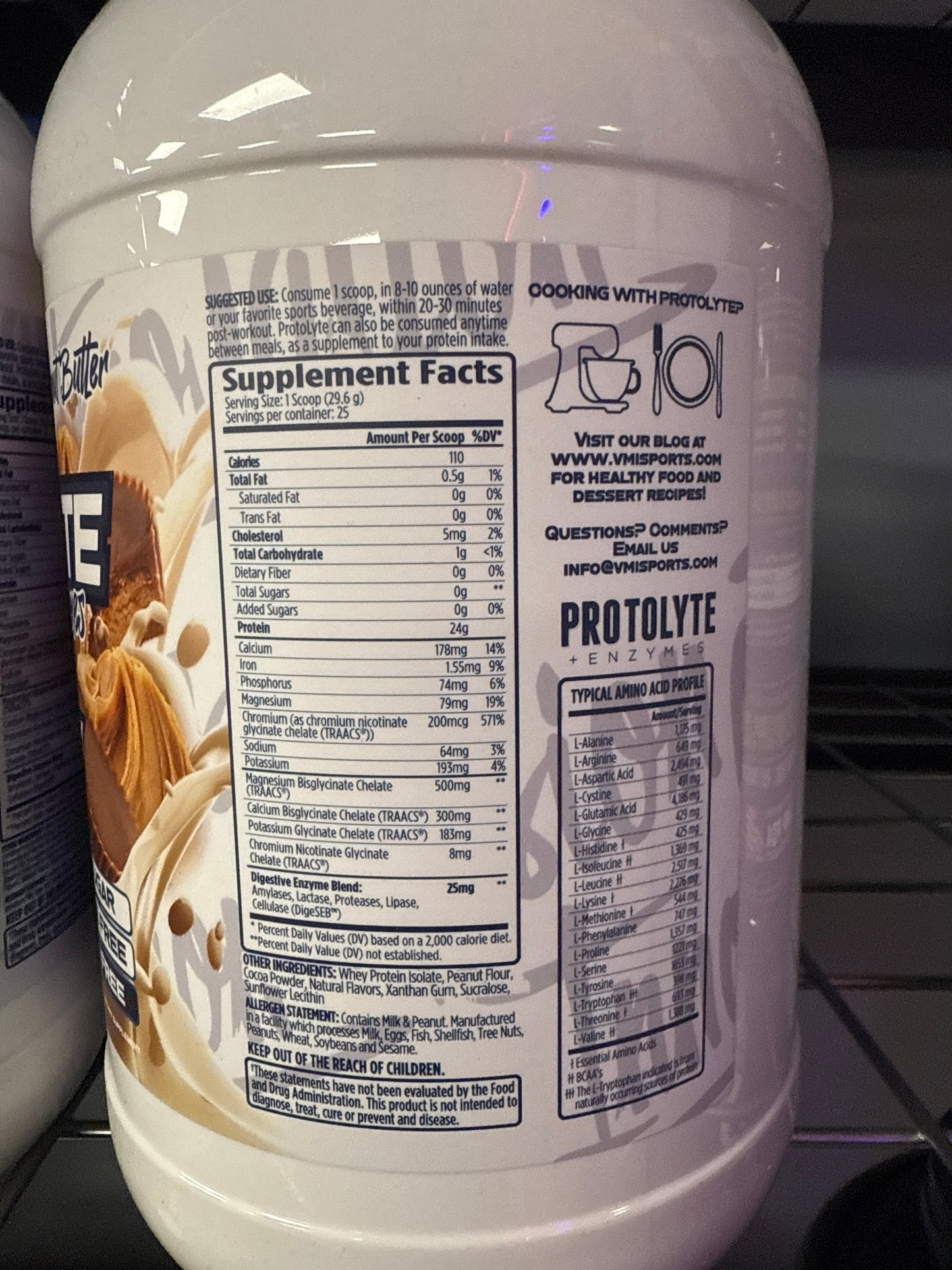 Vmi protolyte 2lb electrolytes and enzymes 100% whey isolate
