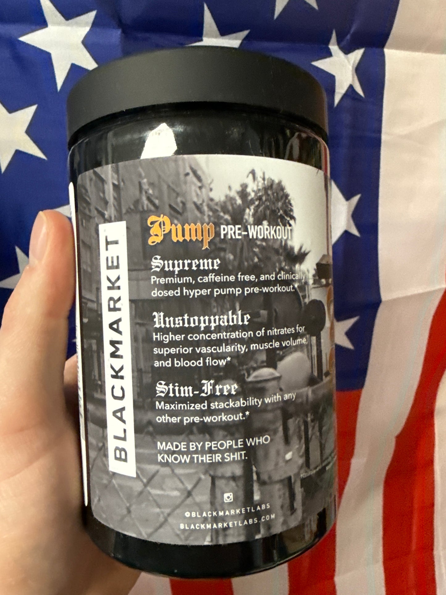 Blackmarket Pump stim free pre workout