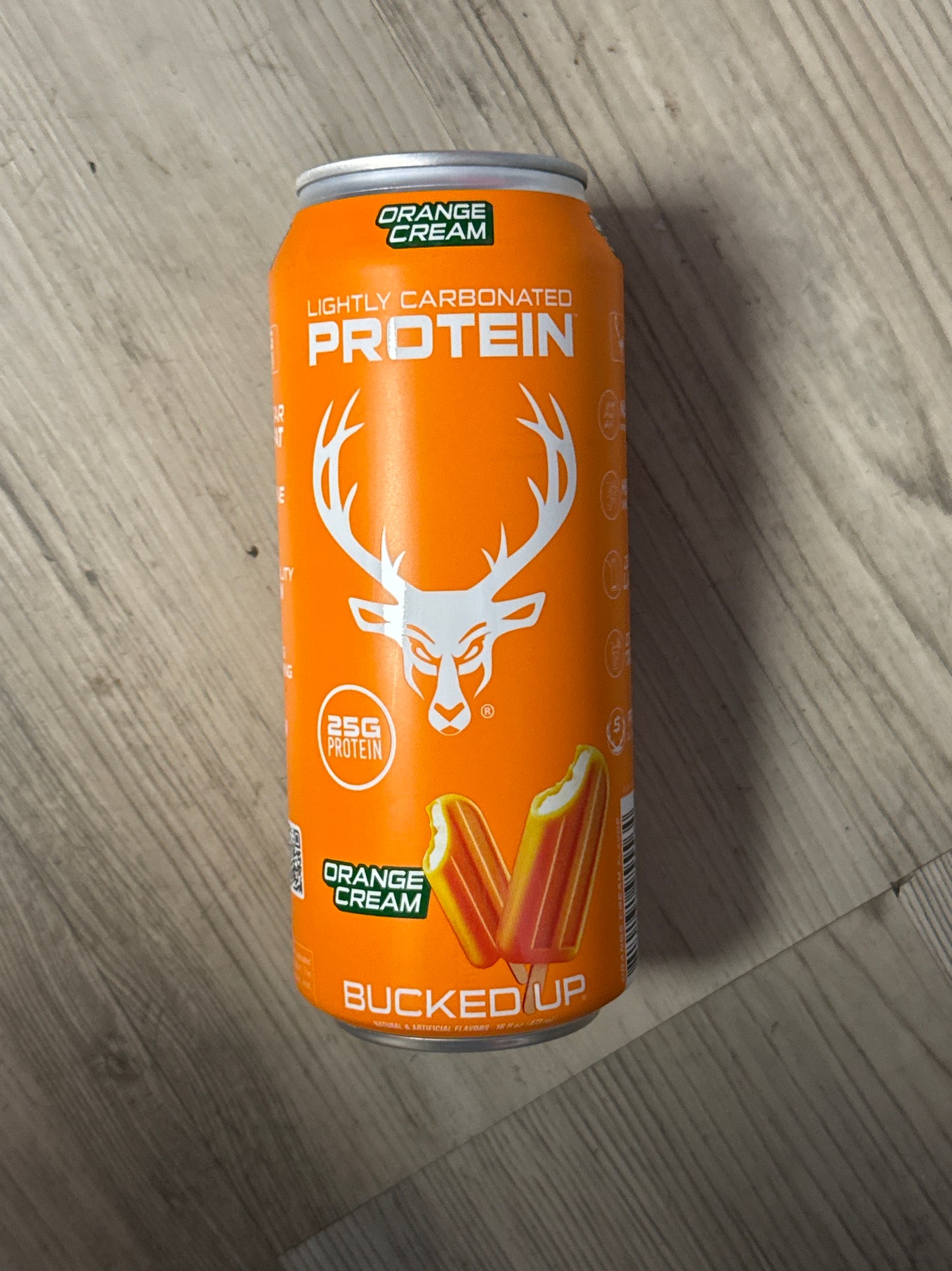 Bucked up lightly carbonated protein RTD
